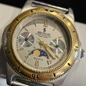 Vintage Seculus 17018G3 Moonphase,  Miyota 6P20 movement.